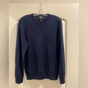 Jos. A. Bank Navy Wool Sweater - Small